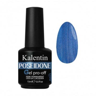 Smalto gel semipermanente blu cobalto perlato - Poseidone 29