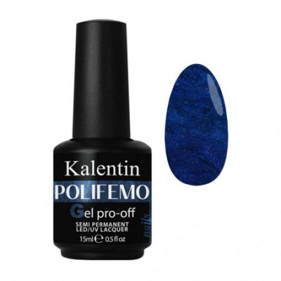Smalto gel semipermanente blu intenso perlato - Polifemo 30