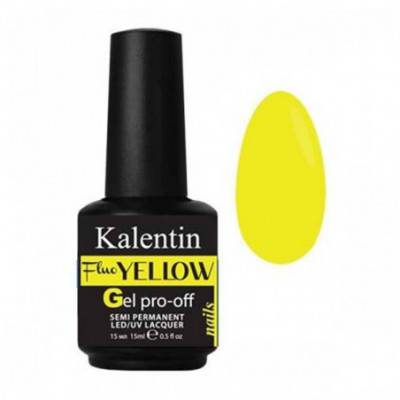 Smalto gel semipermanente giallo fluo - Gel Pro-Off n.104