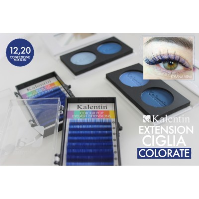Extension ciglia - Blu - Mix box - D