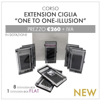 IN PRESENZA - Corso extension ciglia "one to one-illusion"
